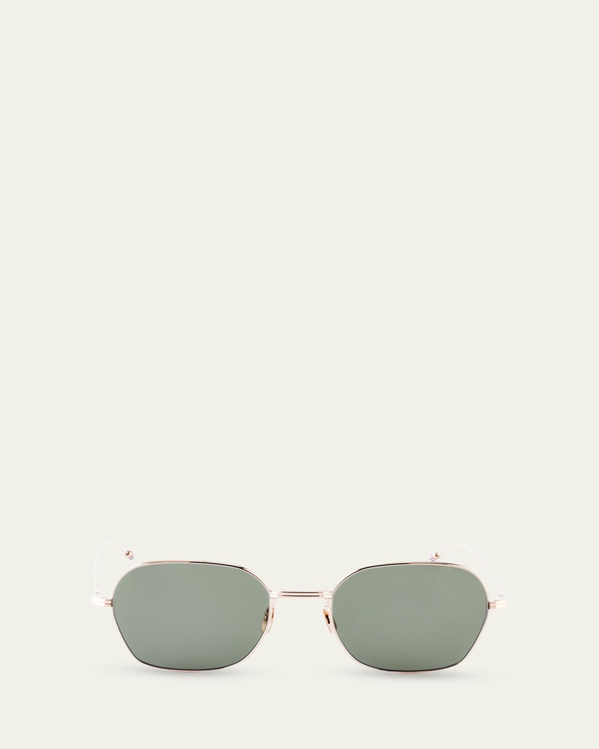 Thom Browne Men's Titanium Rectangle Sunglasses