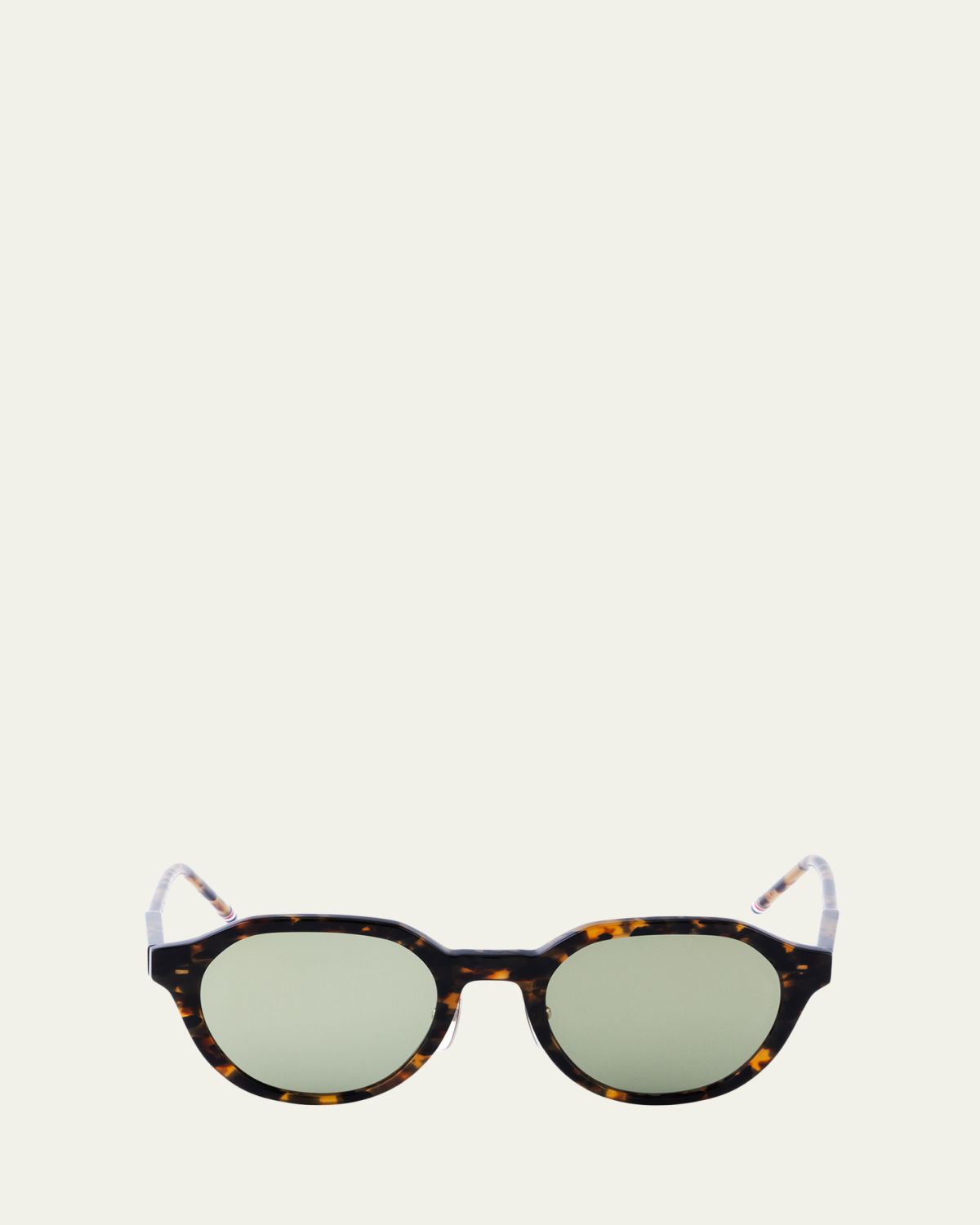 Thom Browne Men's Acetate and Titanium Oval Sunglasses | Thumbnail 3 Thom Browne Men's Acetate and Titanium Oval Sunglasses | Thumbnail 3