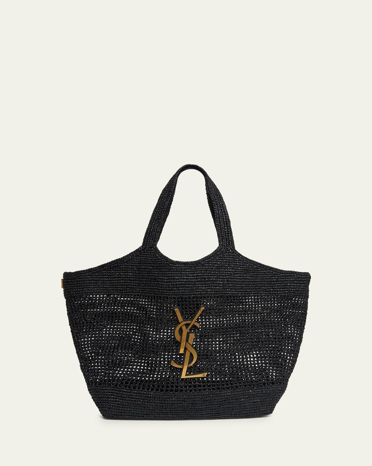 Saint Laurent Icare Medium Crochet Raffia Tote Bag | Thumbnail 6 Saint Laurent Icare Medium Crochet Raffia Tote Bag | Thumbnail 6