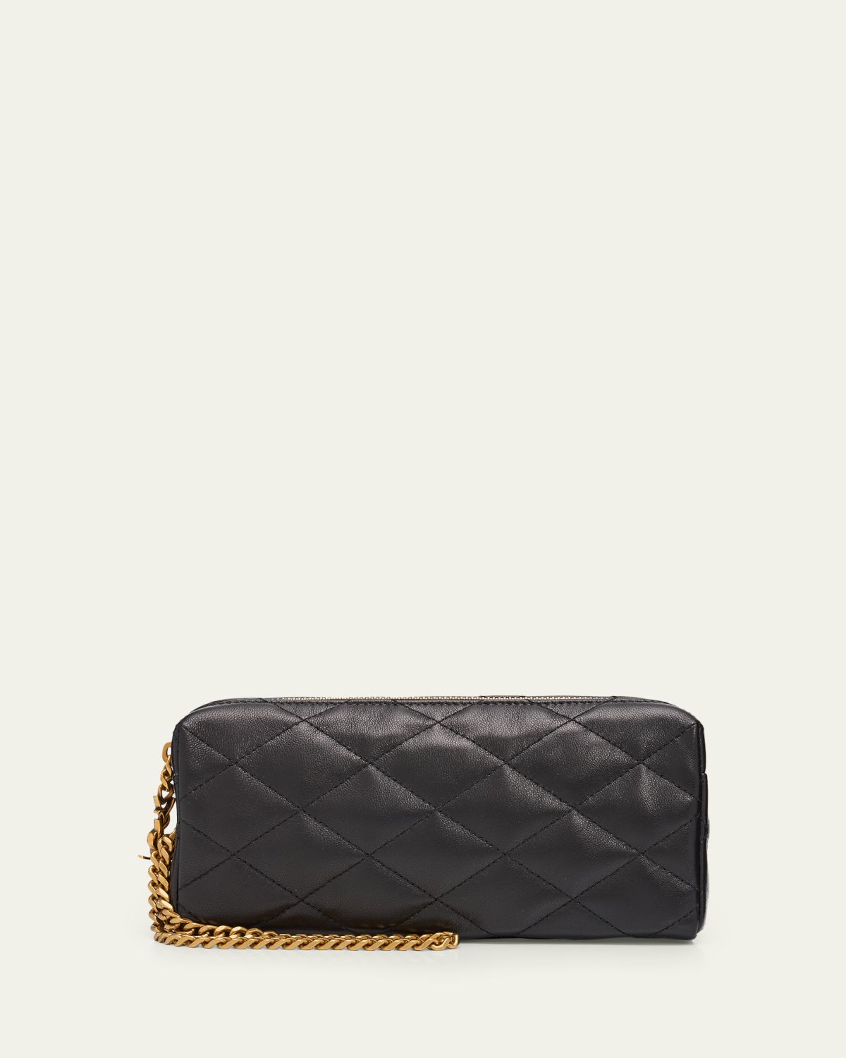 Saint Laurent Cassandre Quilted Leather Wristlet Clutch Bag