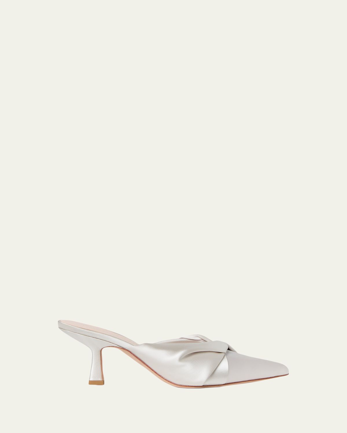 Loeffler Randall 70mm Tyla Twisted Satin Mule Pumps
