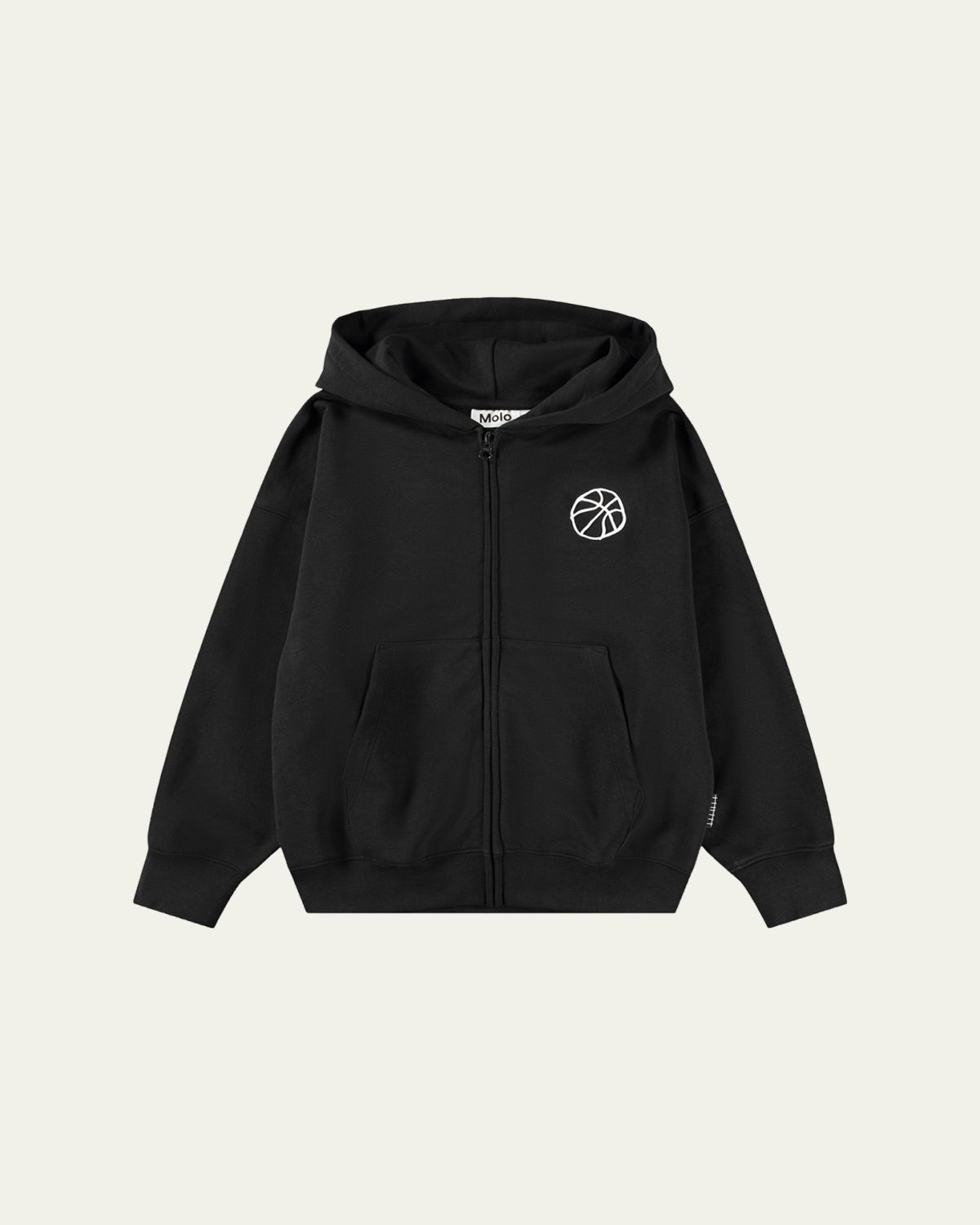 Molo Boy 's Marley Embroidered Zip Hoodie