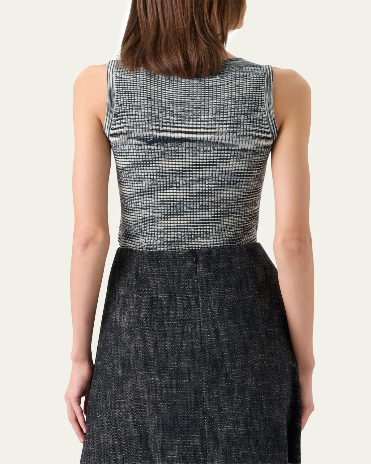 Akris punto Scoop-Neck Space Dye Merino Wool Rib Tank Top | Thumbnail 3 Akris punto Scoop-Neck Space Dye Merino Wool Rib Tank Top | Thumbnail 3