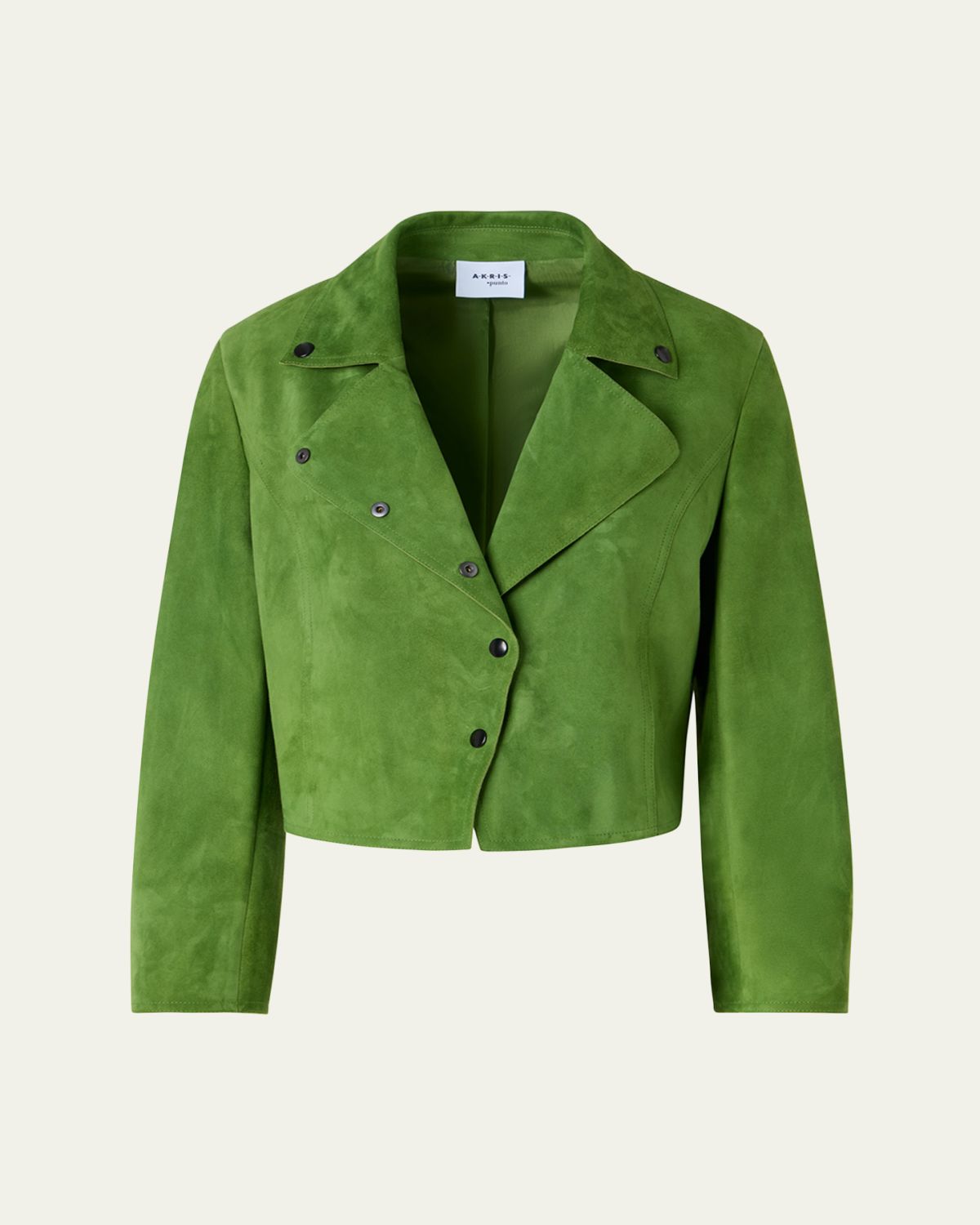Akris punto Suede Crop Moto Jacket | Thumbnail 6 Akris punto Suede Crop Moto Jacket | Thumbnail 6