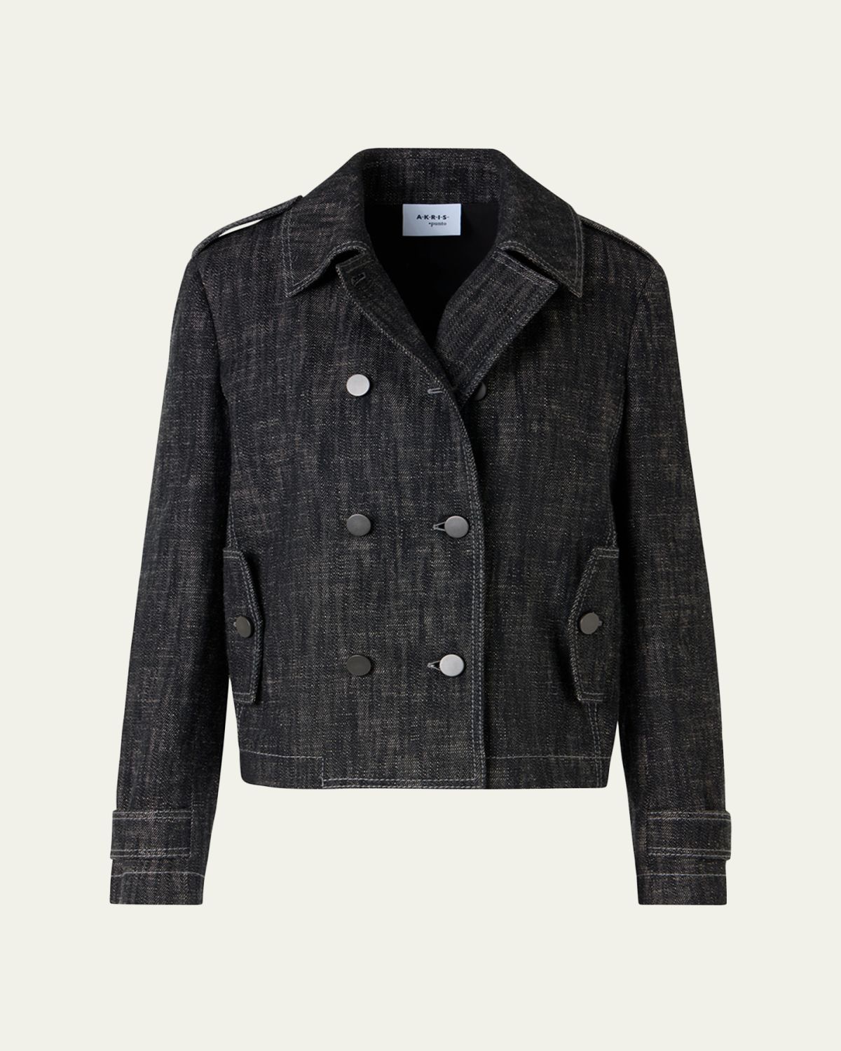 Akris punto Heavyweight Cotton Denim Jacket | Thumbnail 6 Akris punto Heavyweight Cotton Denim Jacket | Thumbnail 6