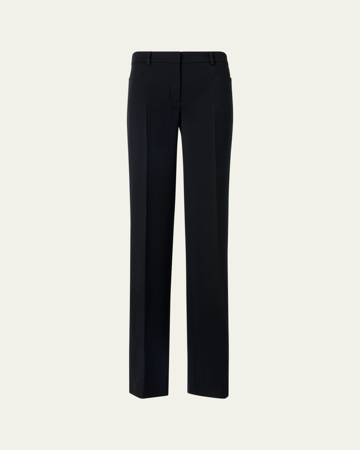 Akris punto Mikka Wool Tricotine Straight-Leg Pants | Thumbnail 5
