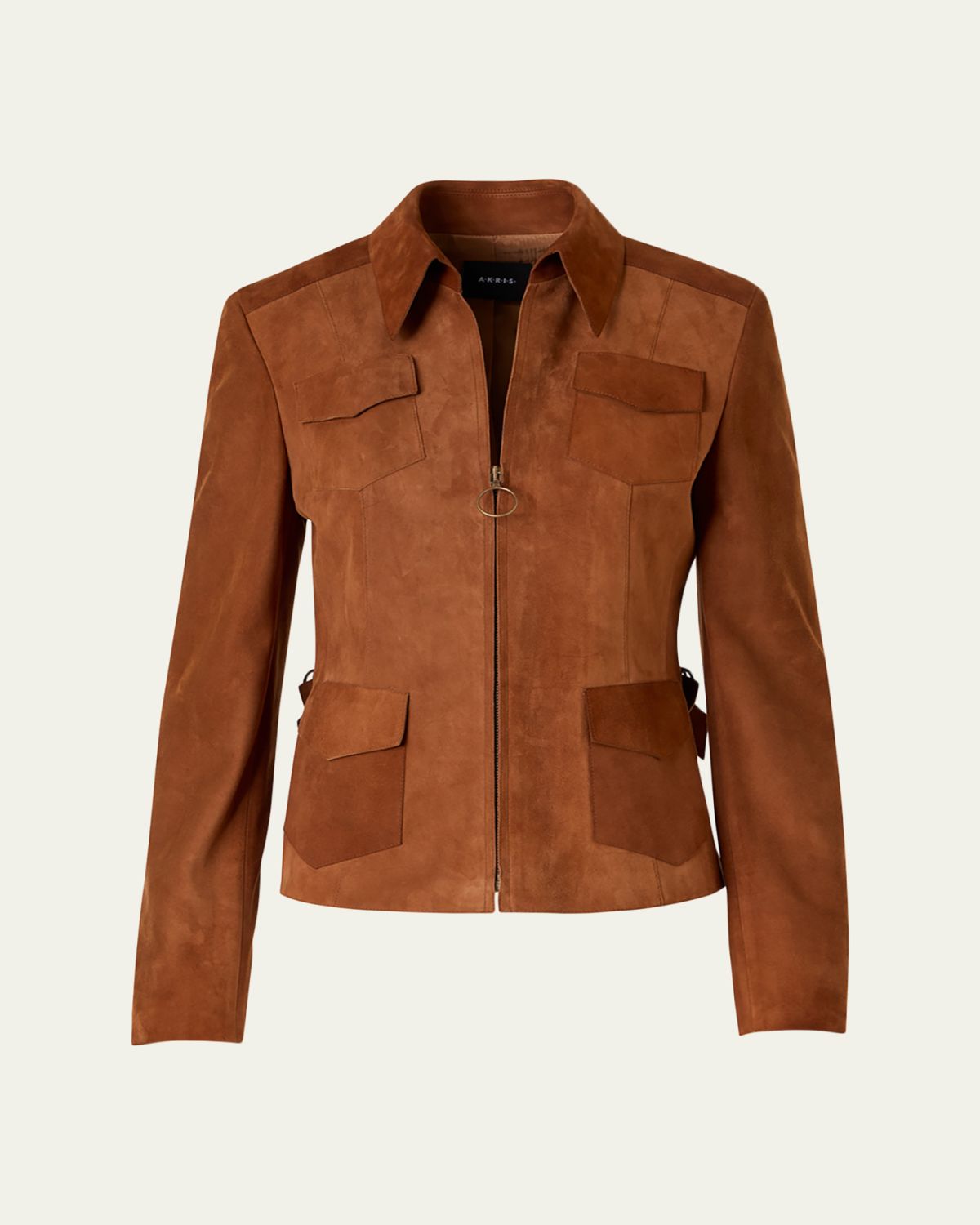 Akris punto Suede Slim Zip Jacket