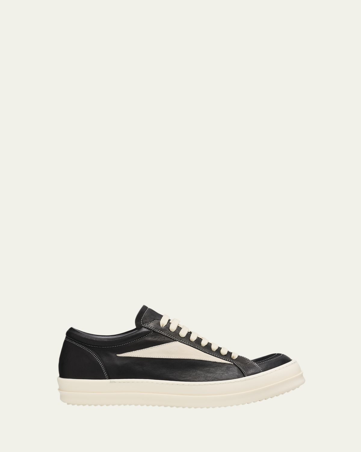 Rick Owens Men's Vintage Leather Low-Top Sneakers