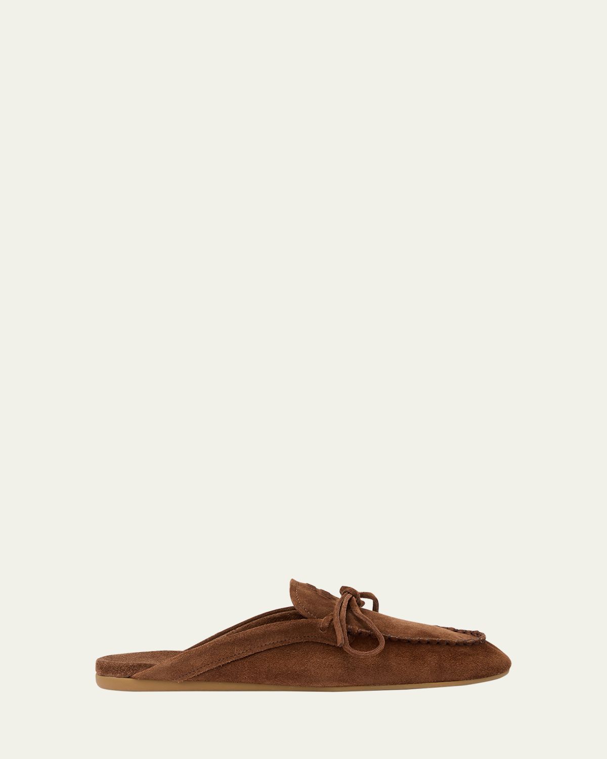 Miu Miu Sabot Suede Moccasin Mules