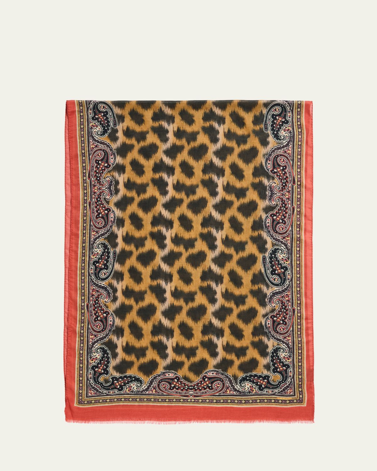 Etro Orfeo Animal-Print Scarf