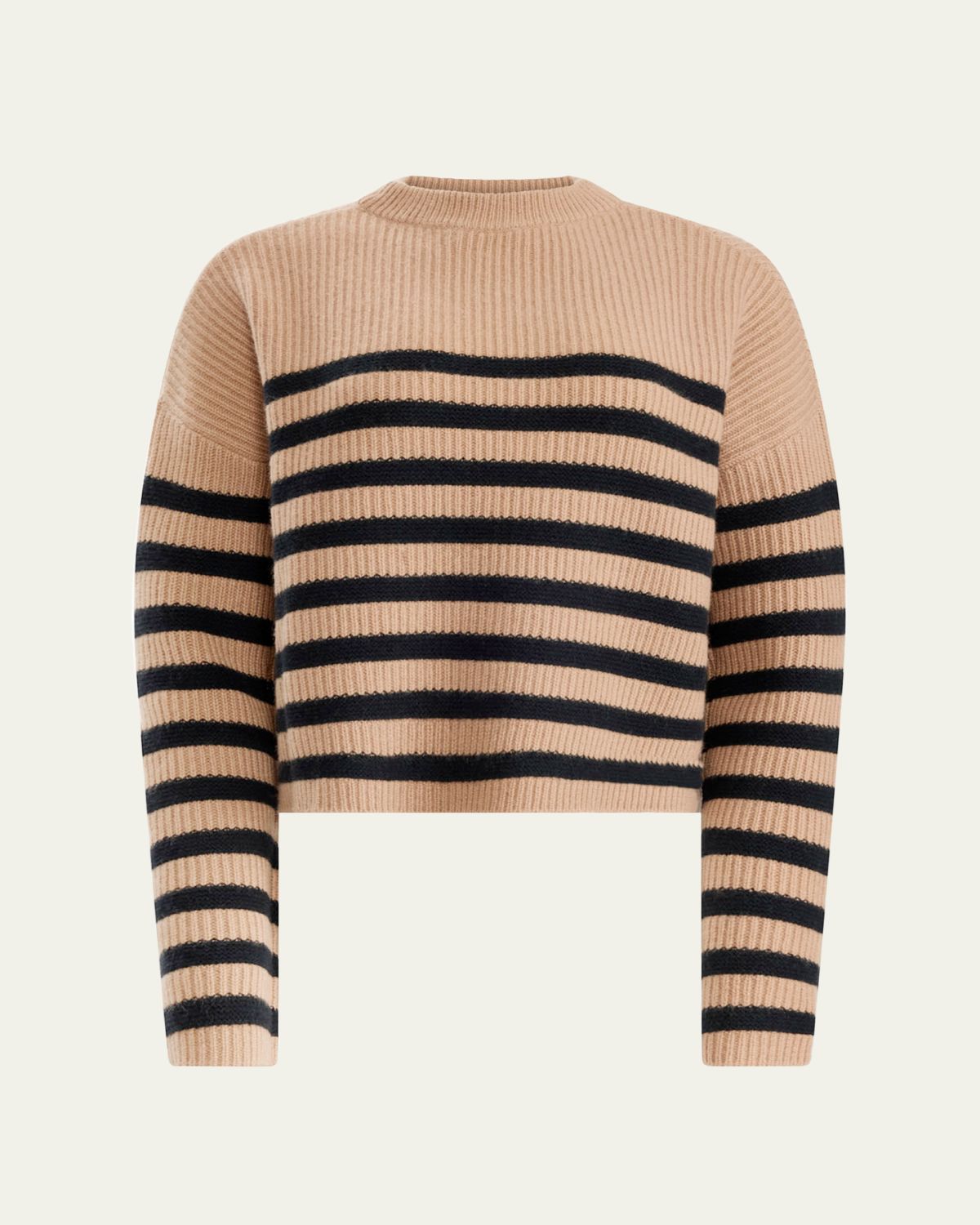 Altuzarra Tate Striped Wool-Cashmere Crewneck Sweater