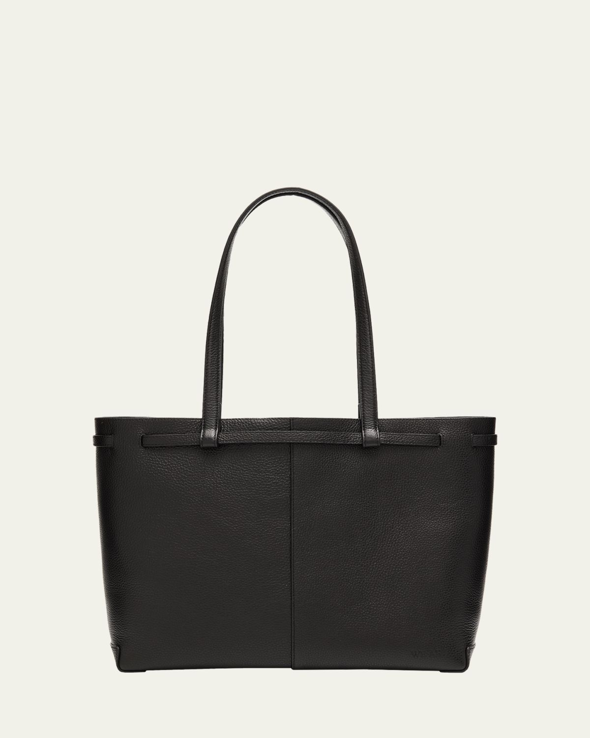 WE-AR4 The Pixie Belted Grained Leather Tote Bag