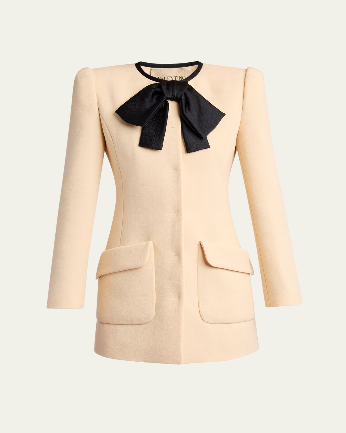 Valentino Garavani Tie-Neck Mini Blazer Dress