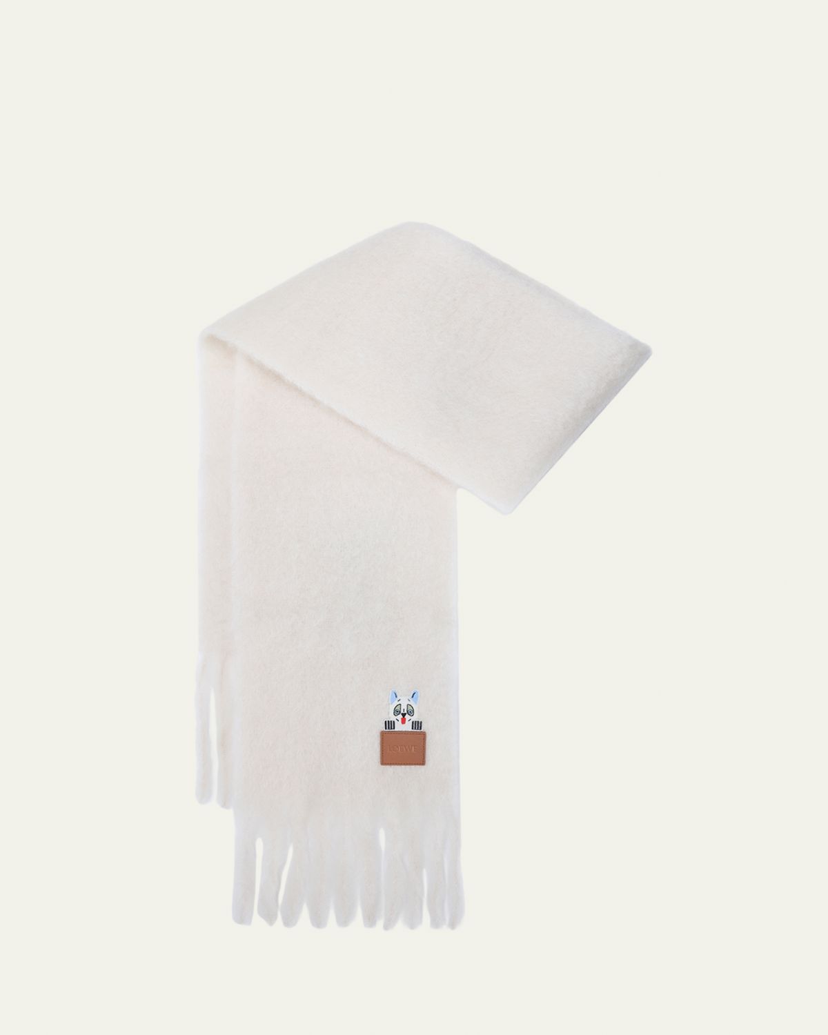 Loewe x Louis Wain Mohair and Wool Blend Scarf