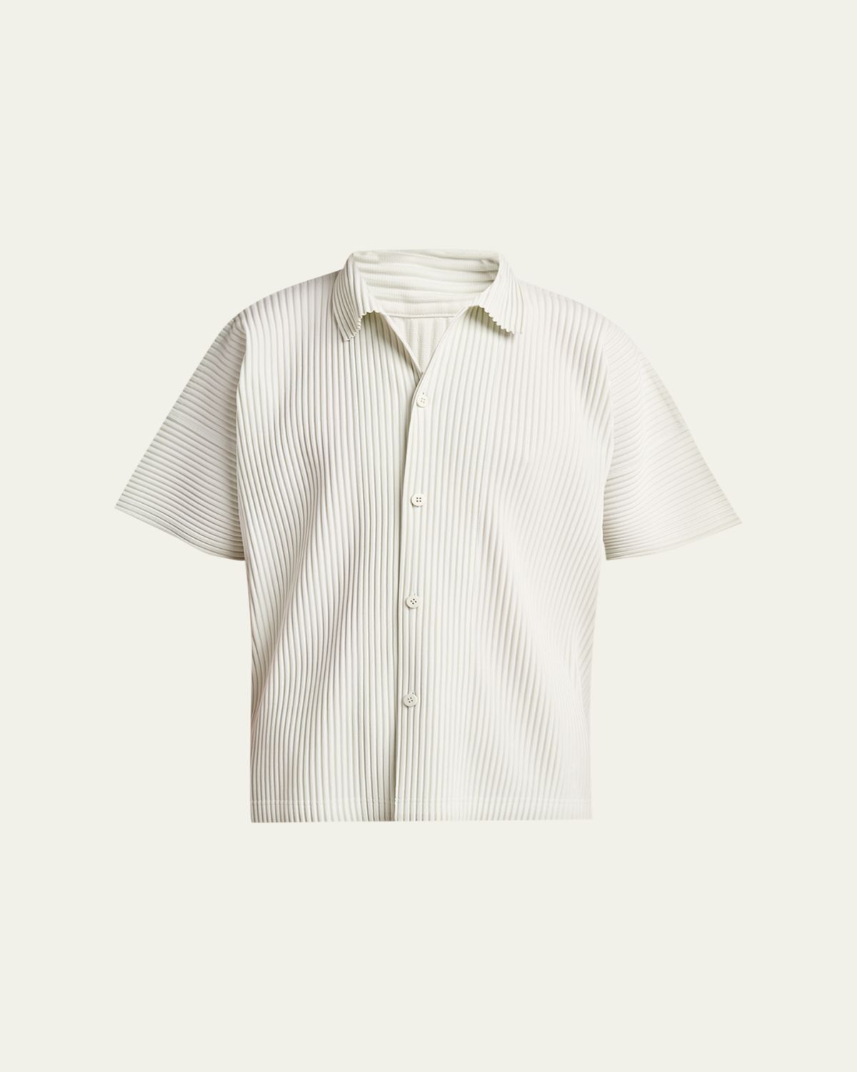 Homme Plisse Issey Miyake Men's Monthly Colors July Pleated Short-Sleeve Shirt | Thumbnail 6 Homme Plisse Issey Miyake Men's Monthly Colors July Pleated Short-Sleeve Shirt | Thumbnail 6