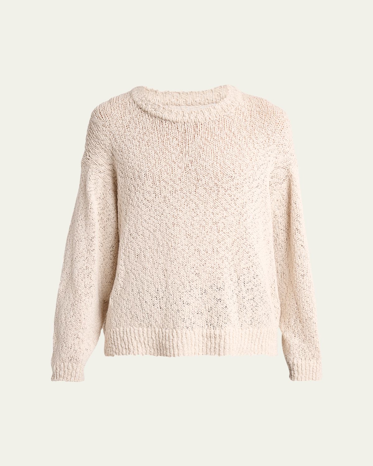 Homme Plisse Issey Miyake Men's Risotto Cotton Texture-Knit Crewneck Sweater | Thumbnail 10