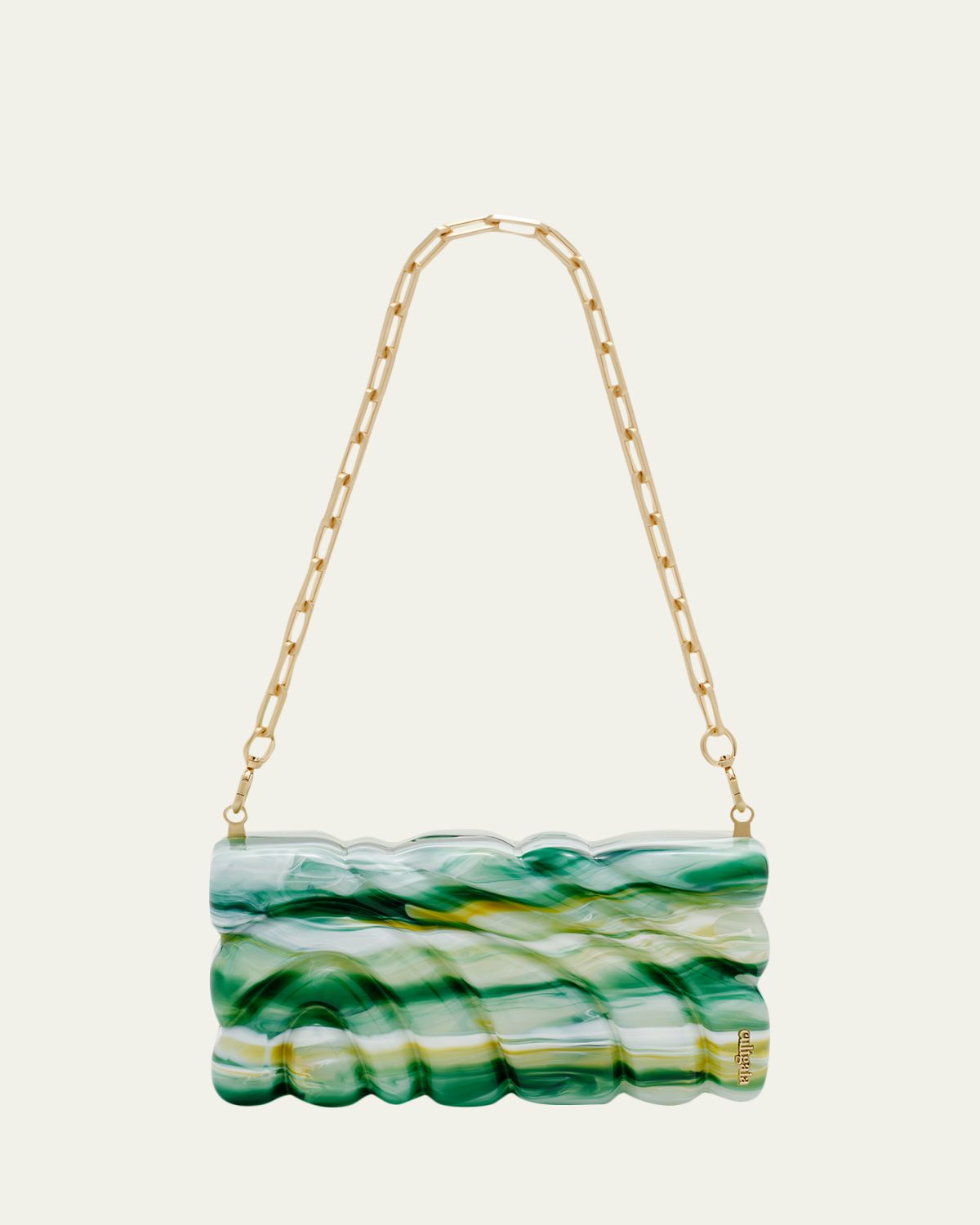 Cult Gaia Aura Marbled Acrylic Clutch
