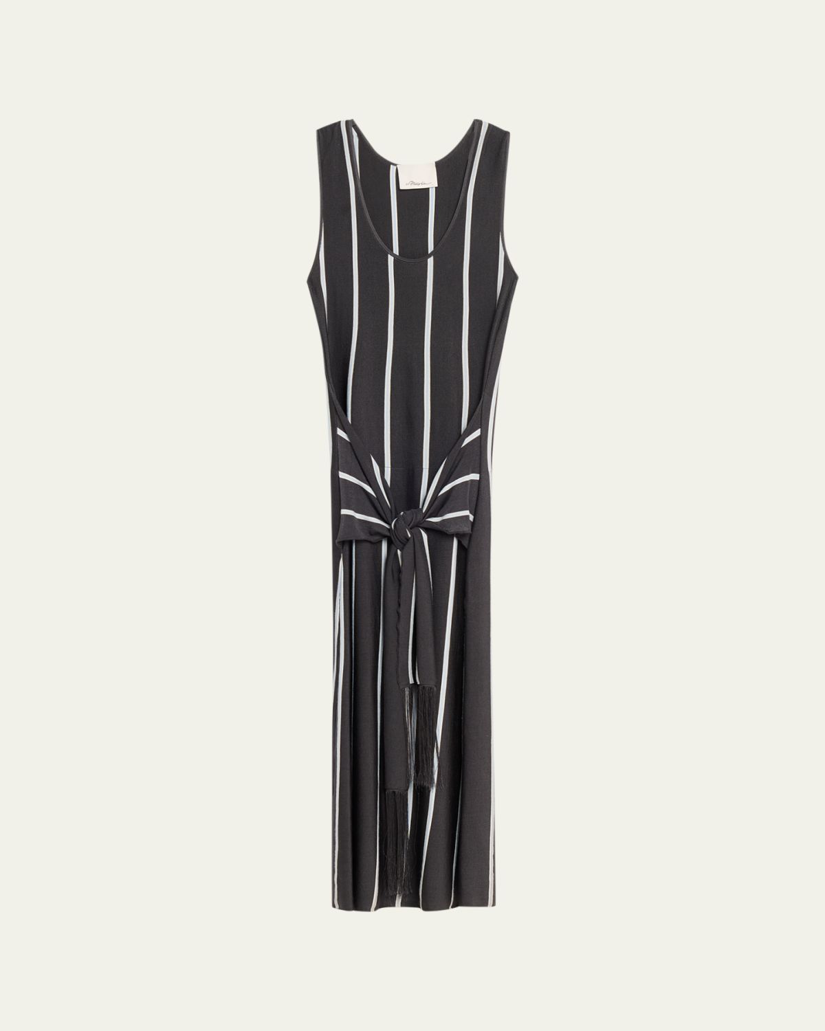 3.1 Phillip Lim Striped Knit Tie-Front Maxi Dress