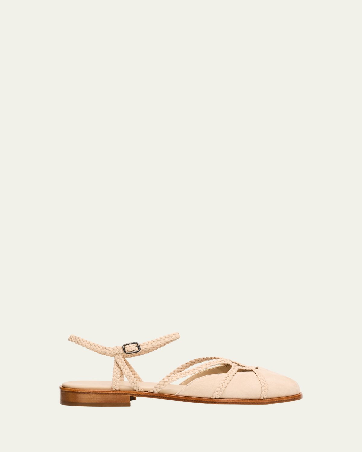HEREU Ranya Braided Suede Sandals