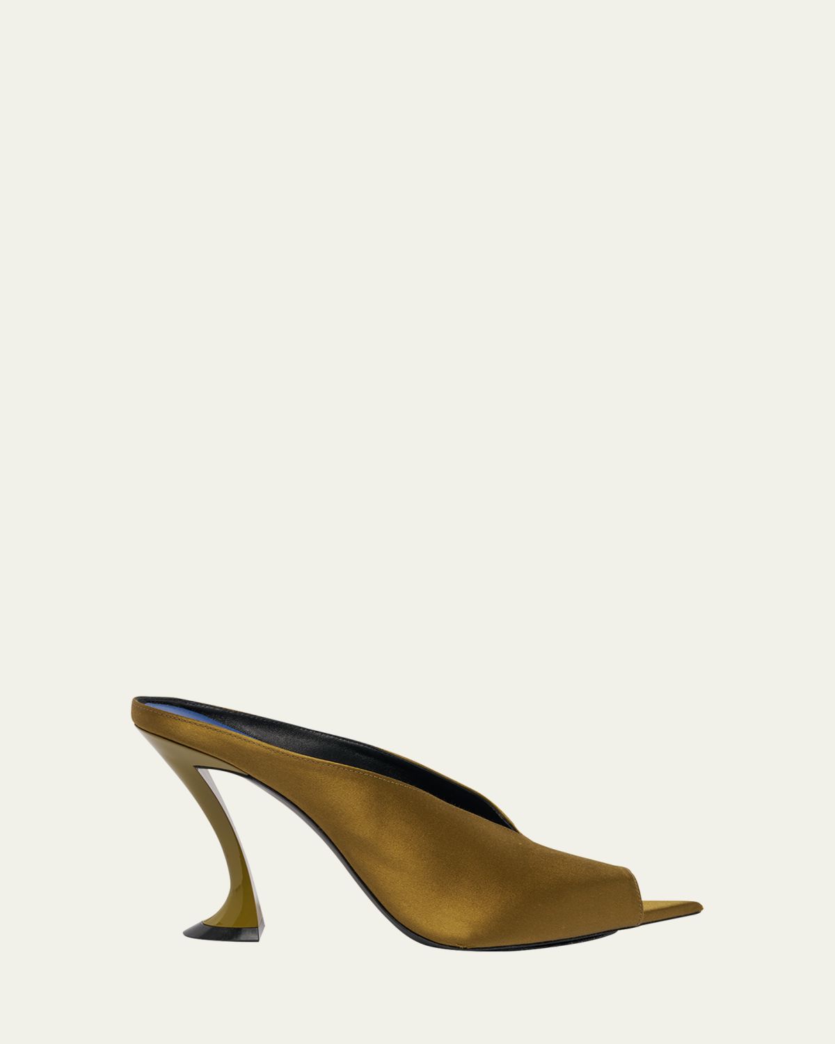 Lanvin 100mm Satin Mule Pumps