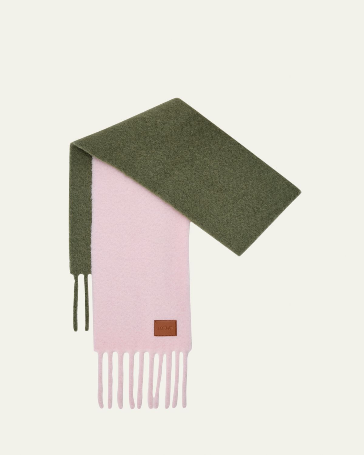 Loewe Two-Tone Alpaca and Wool Blend Scarf