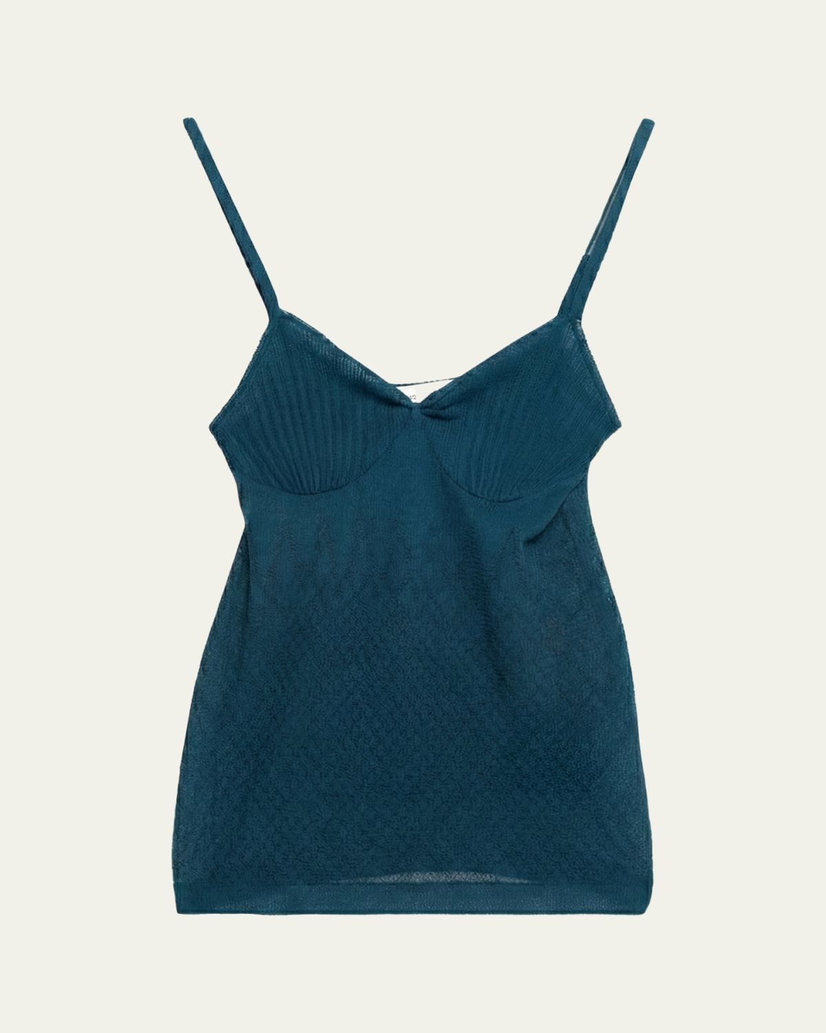 Victoria Beckham Sheer Rib Camisole Top