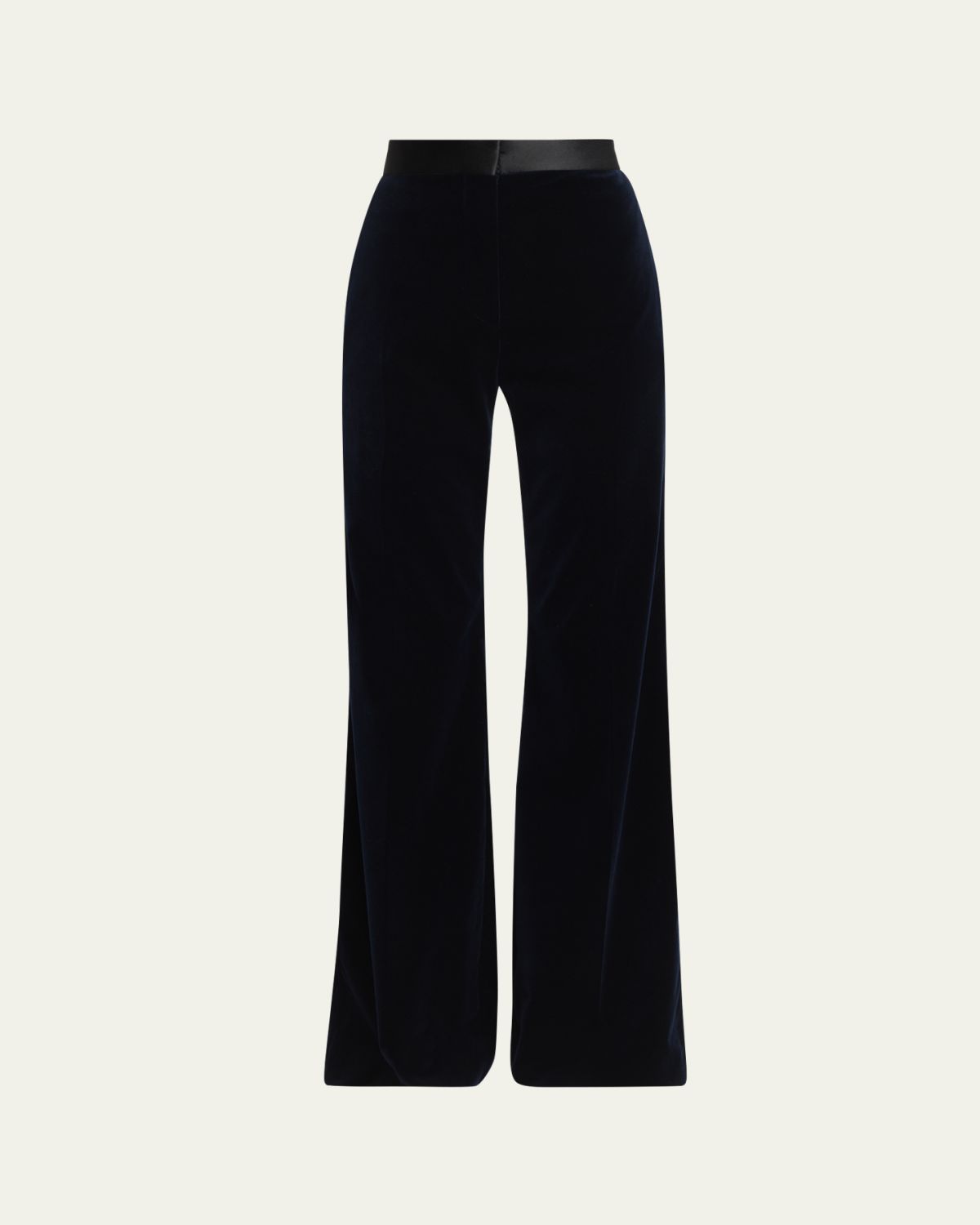 Victoria Beckham Alina Tailored Velvet Flare Trousers
