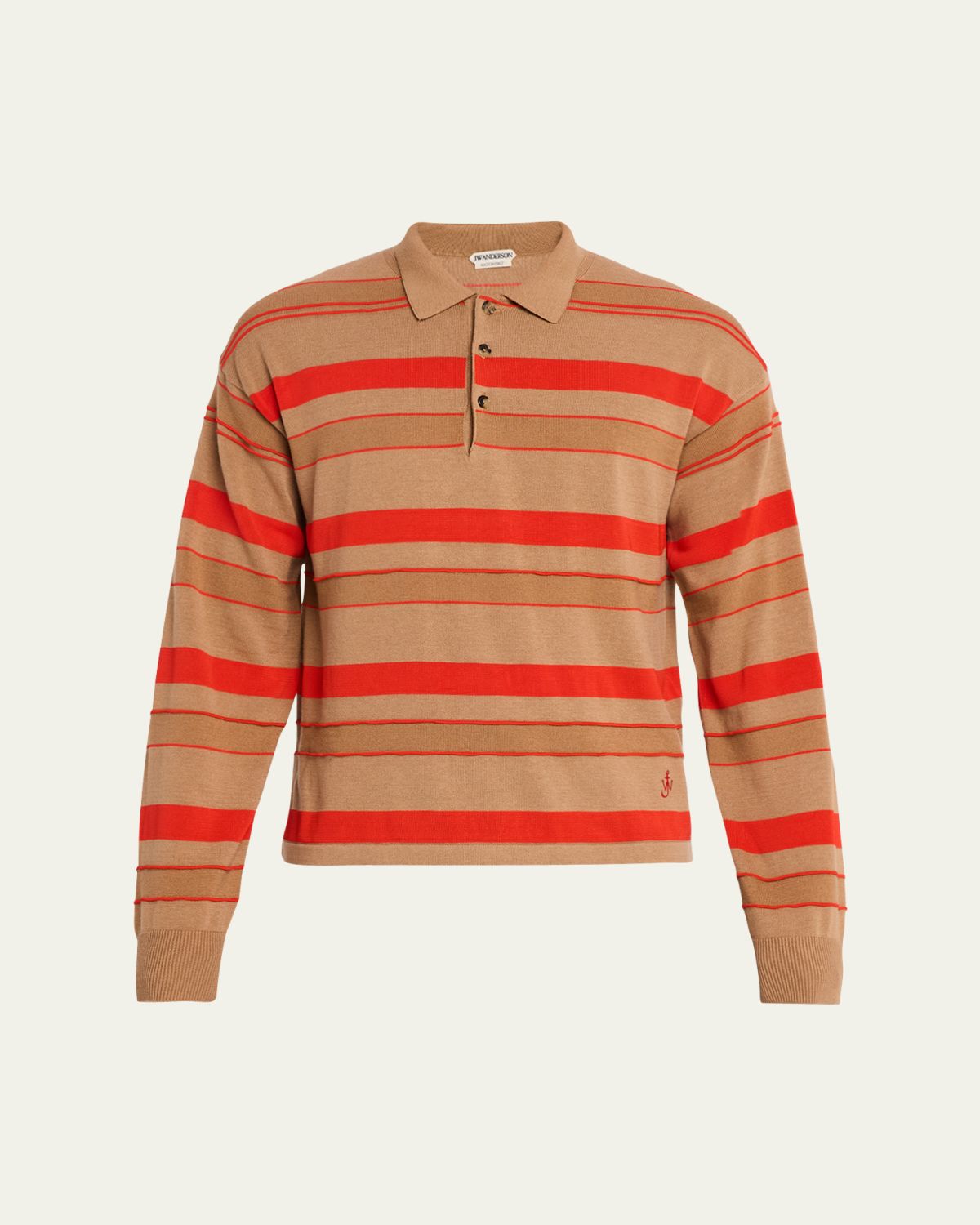 JW Anderson Men's Multi-Stripe Knit Rugby Shirt | Thumbnail 6 JW Anderson Men's Multi-Stripe Knit Rugby Shirt | Thumbnail 6