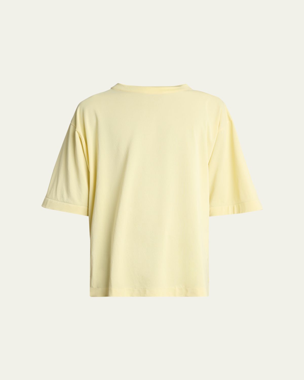 Jacquemus Men's Reverse Logo-Tape Relaxed Crewneck T-Shirt