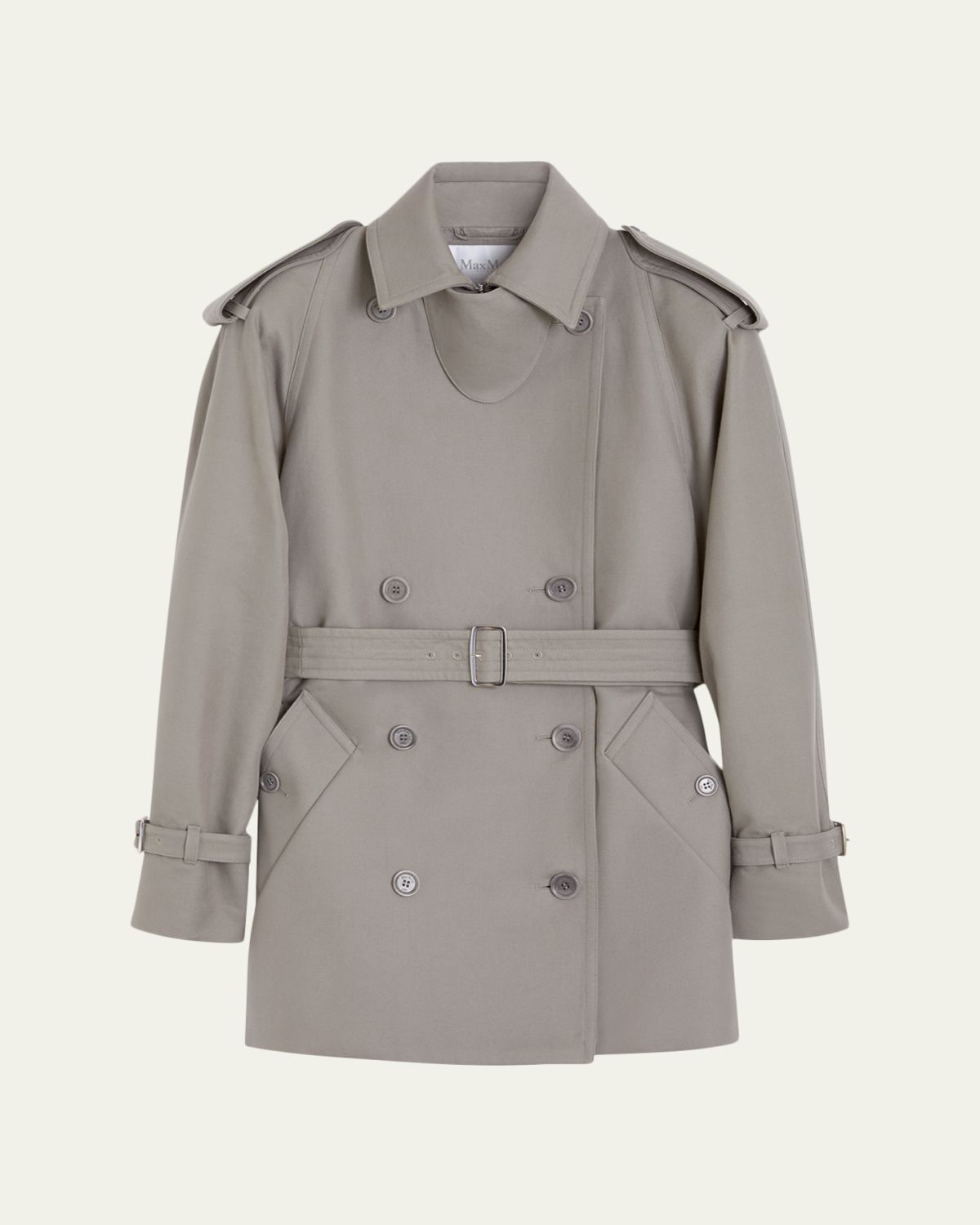 Max Mara Cacio Double-Breasted Cotton Duster Coat | Thumbnail 6 Max Mara Cacio Double-Breasted Cotton Duster Coat | Thumbnail 6
