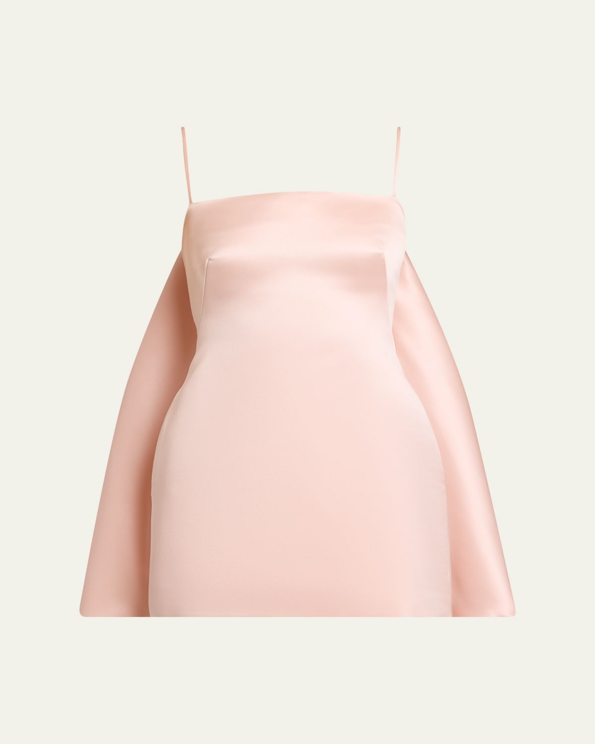 Givenchy Sliced Cape Satin Mini Dress