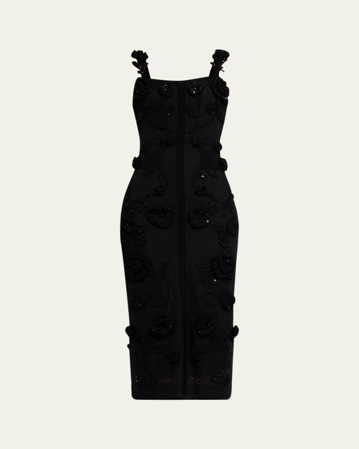 Carolina Herrera Sleeveless Floral Crochet Knit Midi Dress | Thumbnail 6 Carolina Herrera Sleeveless Floral Crochet Knit Midi Dress | Thumbnail 6
