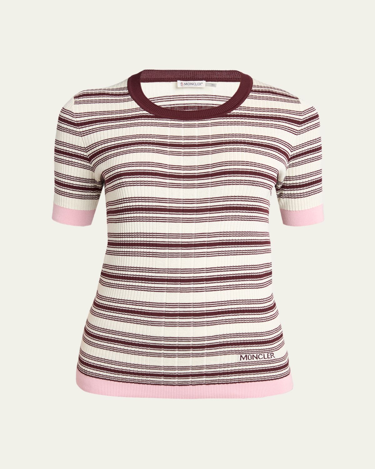 Moncler Stripe Short-Sleeve Top | Thumbnail 6
