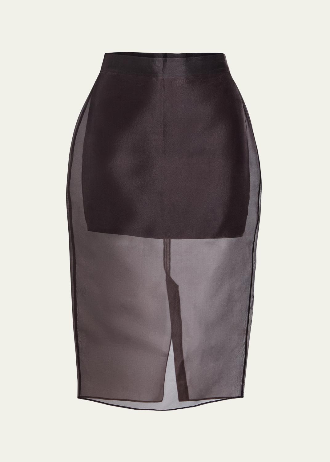 Elda Sheer Silk Skirt