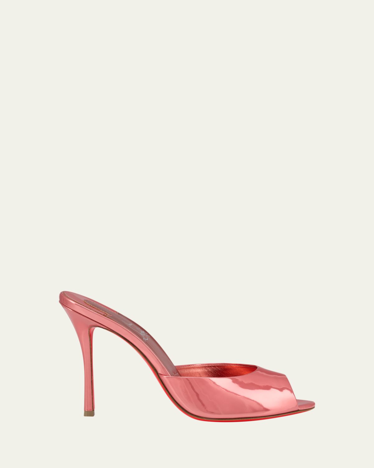 Christian Louboutin 100mm Me Dolly Metallic Leather Slide Sandals | Thumbnail 5 Christian Louboutin 100mm Me Dolly Metallic Leather Slide Sandals | Thumbnail 5