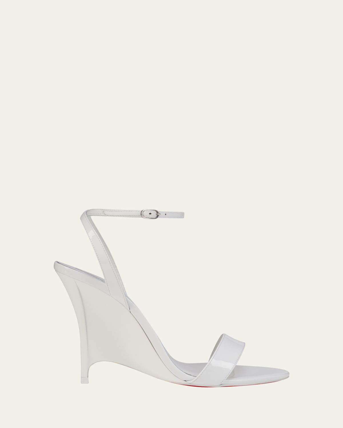 Christian Louboutin 100mm Zeezeenella Patent Leather Wedge Sandals | Thumbnail 5