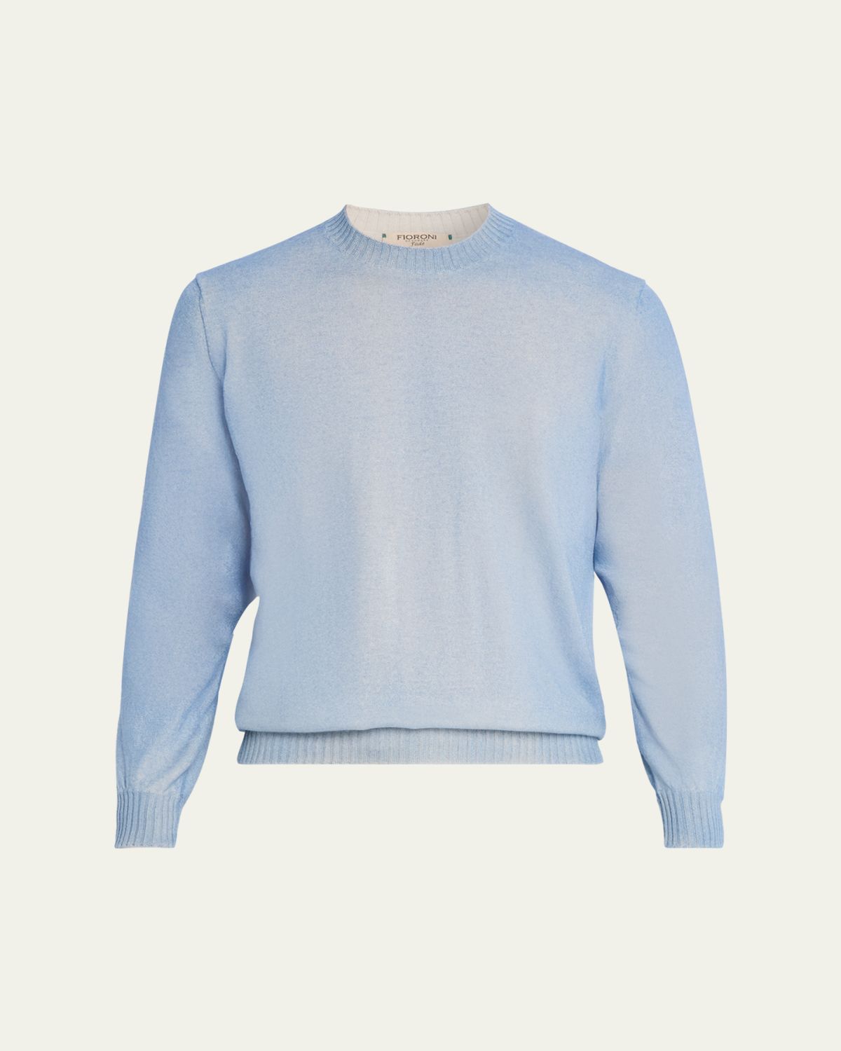 Fioroni Men's Duvet Cashmere Crewneck Sweater