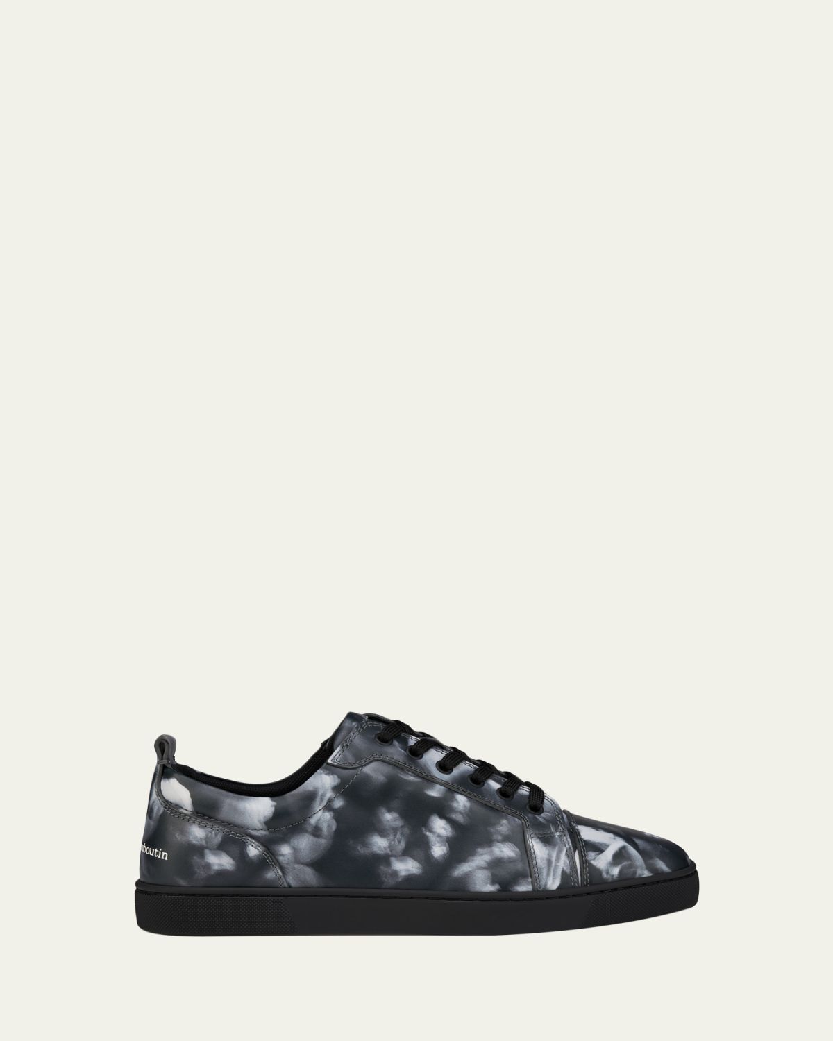 Christian Louboutin Men's Louis Jr Canopee Leather Low-Top Sneakers | Thumbnail 4 Christian Louboutin Men's Louis Jr Canopee Leather Low-Top Sneakers | Thumbnail 4