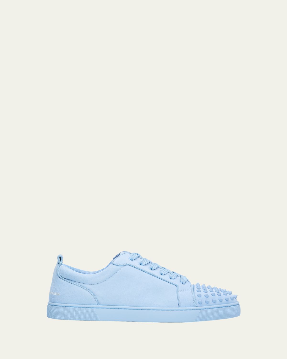 Christian Louboutin Men's Louis Jr Spikes Suede Low-Top Sneakers | Thumbnail 4 Christian Louboutin Men's Louis Jr Spikes Suede Low-Top Sneakers | Thumbnail 4