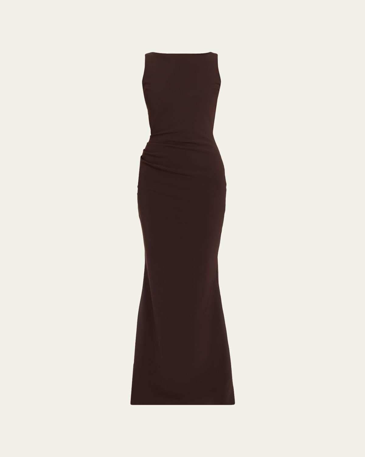 Chiara Boni La Petite Robe Ajour Bateau-Neck Mermaid Gown