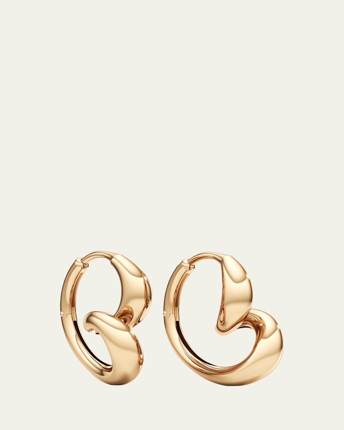Unsaid Whirlwind Hoop Earrings in 18K Yellow Gold