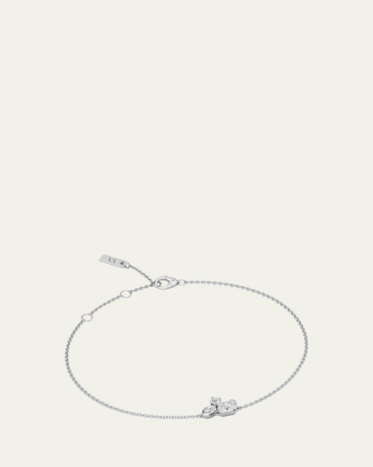 Unsaid Meta Lab-Grown Diamond Cluster Bracelet