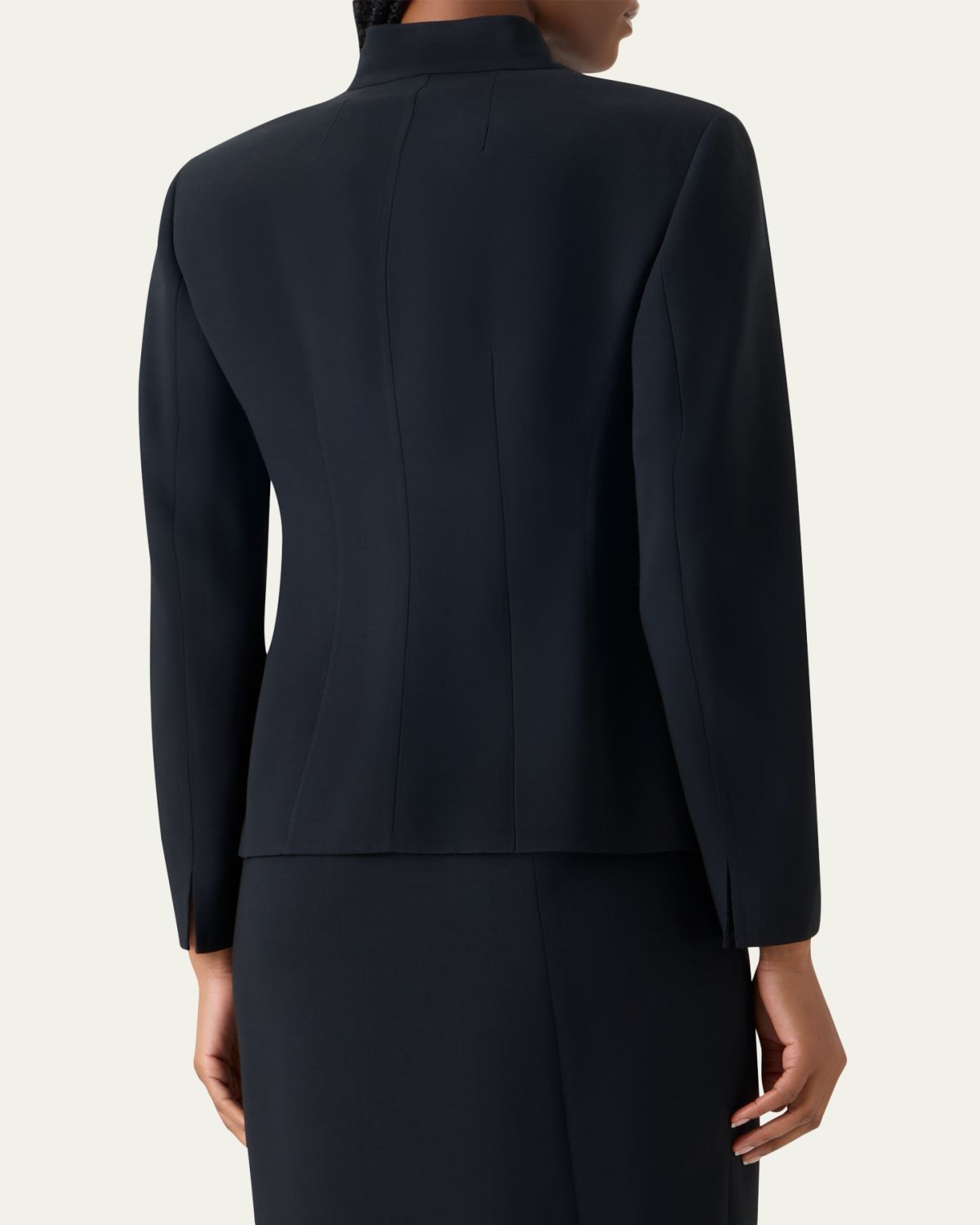 Akris Kay Wool Double-Face Short Jacket | Thumbnail 3 Akris Kay Wool Double-Face Short Jacket | Thumbnail 3