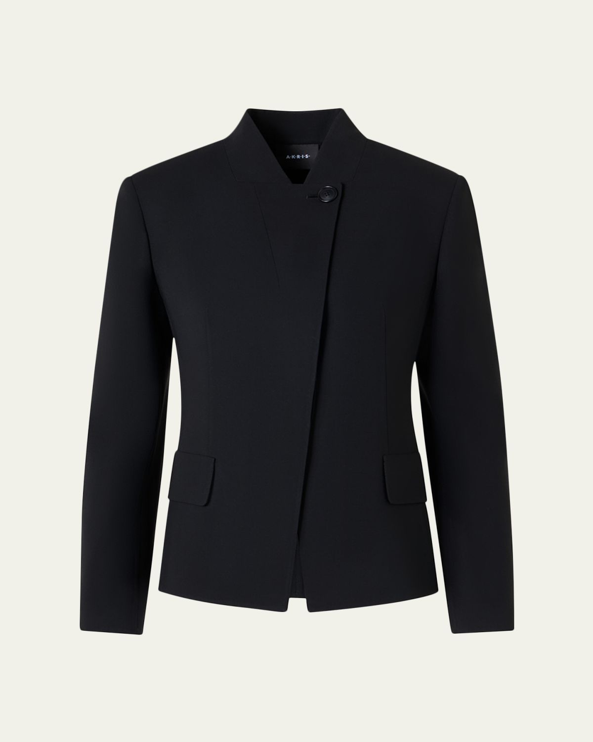 Akris Kay Wool Double-Face Short Jacket