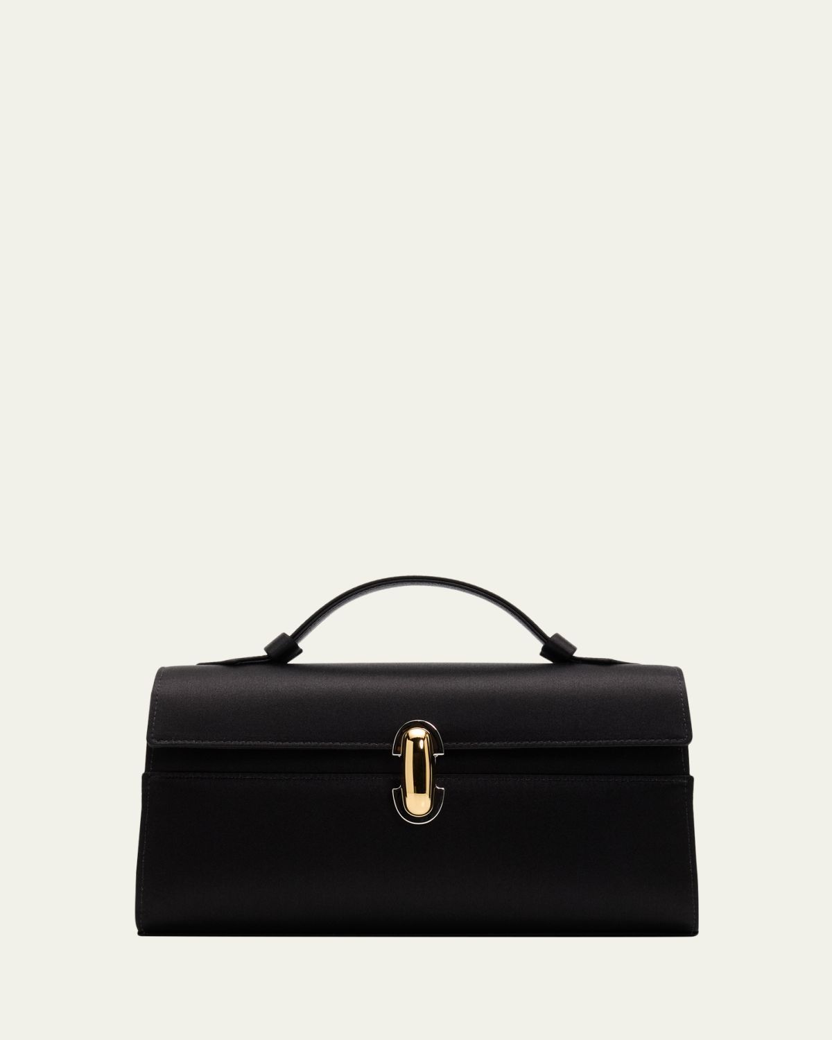 Savette Symmetry Satin Pochette Top-Handle Bag