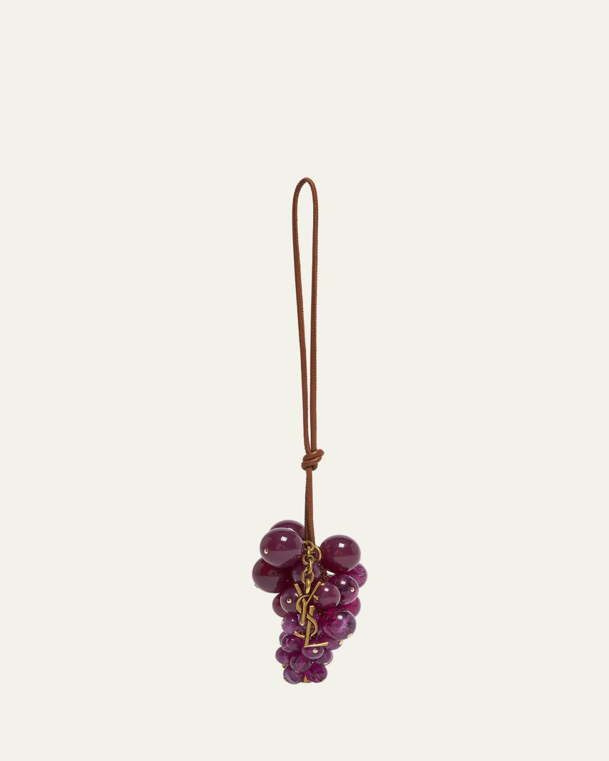 Saint Laurent YSL Grape Keyring Bag Charm