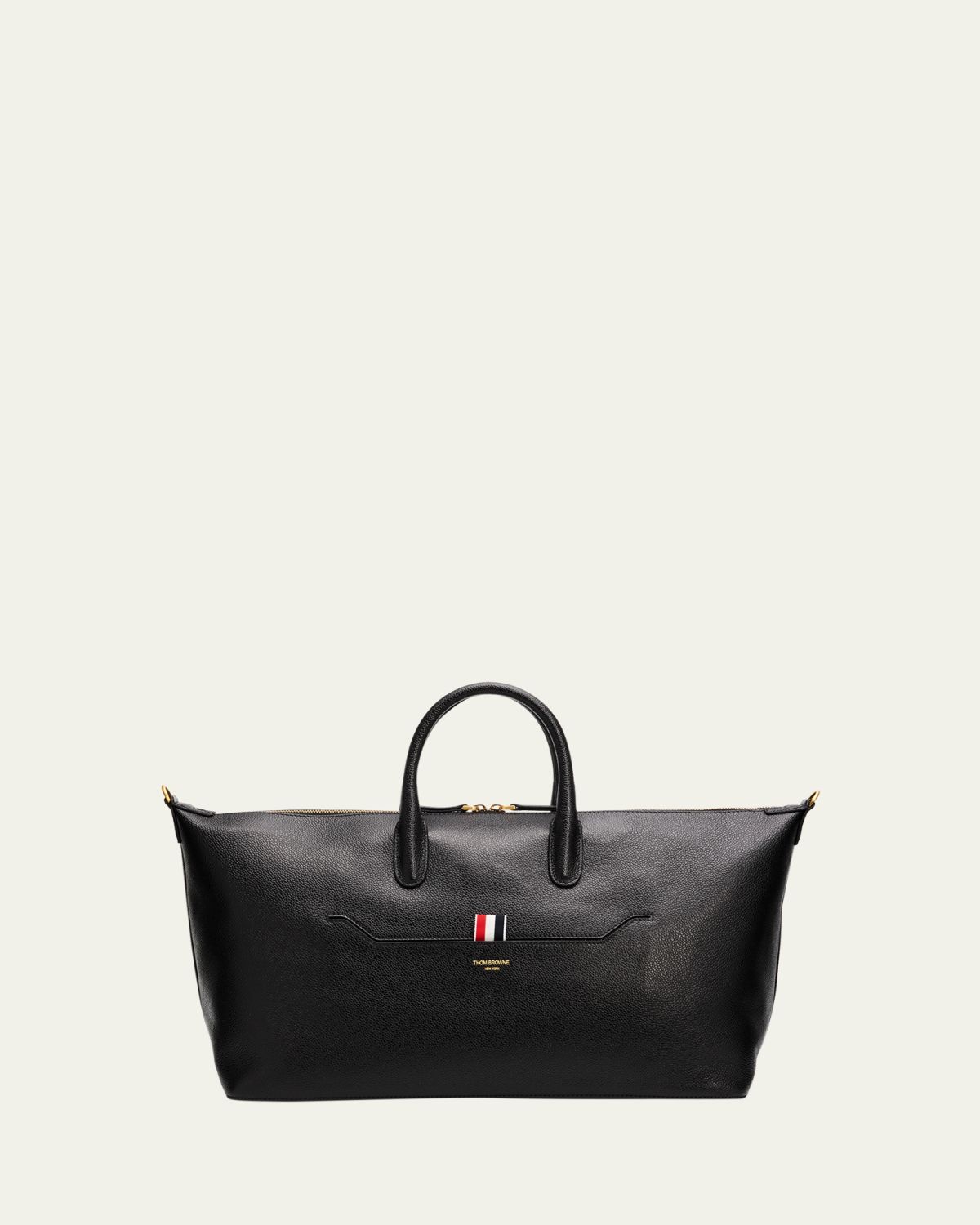 Thom Browne Men's Soft Pebble Grain Medium Duffle Bag