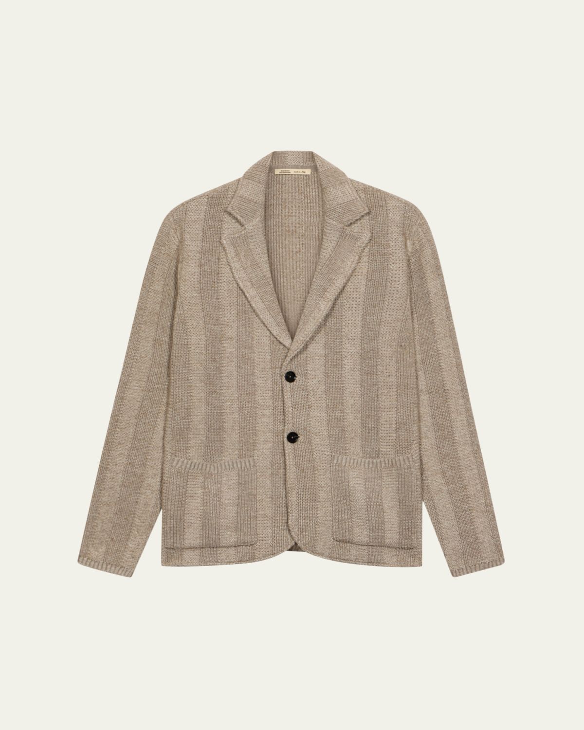 Maurizio Baldassari Men's Linen and Merino Wool Knit Jacket