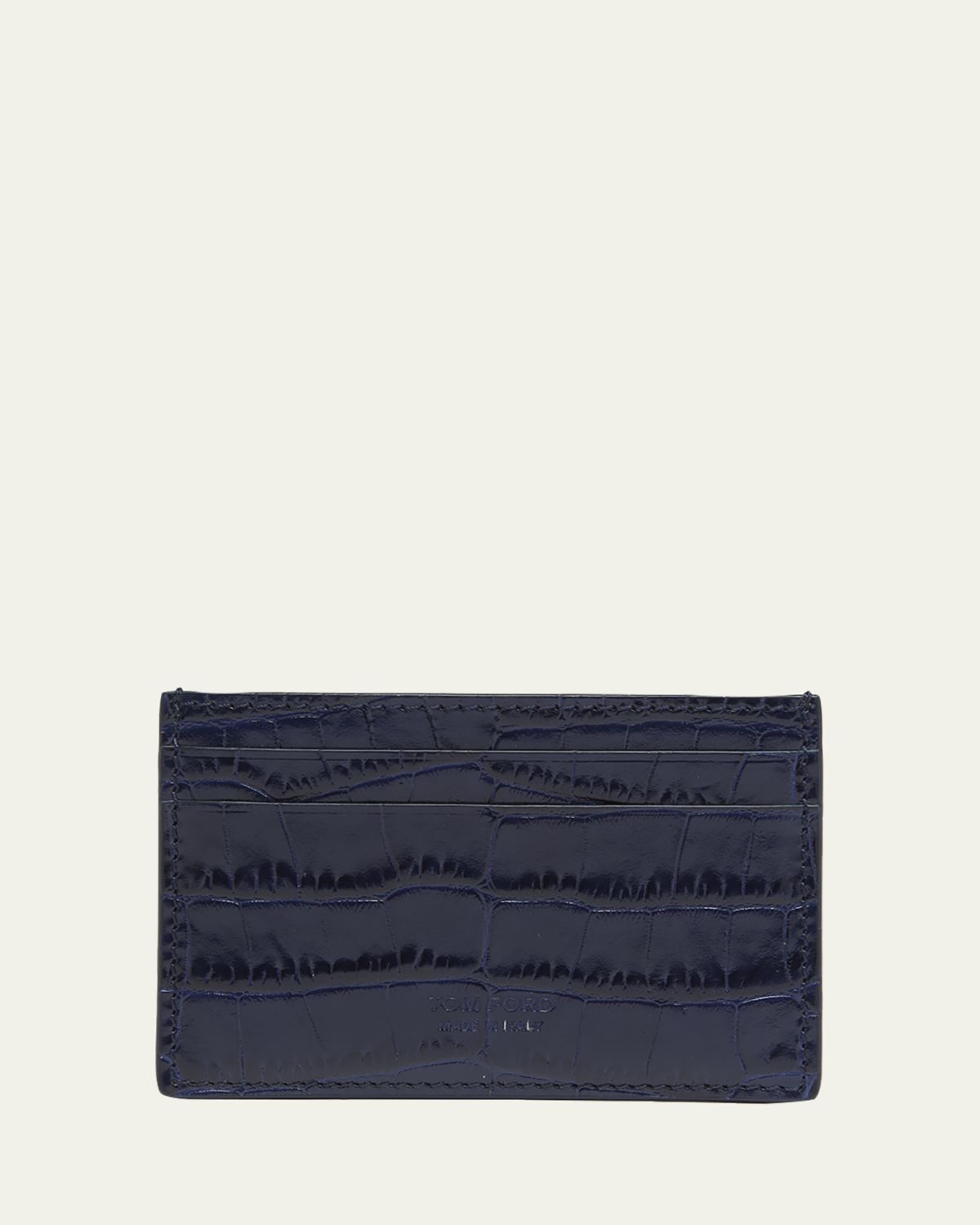 TOM FORD Men's Exotic Line Croc-Effect Card Holder | Thumbnail 5 TOM FORD Men's Exotic Line Croc-Effect Card Holder | Thumbnail 5