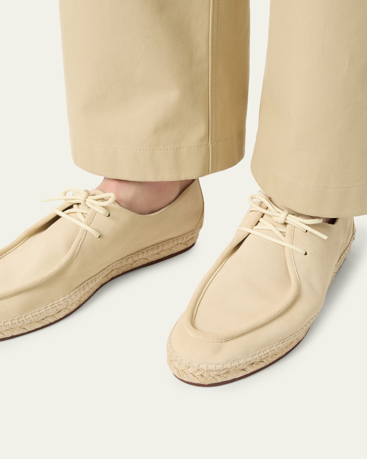 Loro Piana Men's George Walk Suede Espadrilles | Thumbnail 3